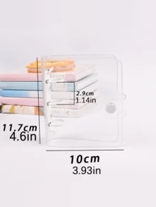 Bộ 1 cuốn sổ tay mini Macaron, sổ nhật ký cầm tay, 80 tờ giấy rời. - Nhiều màu - Xem 2