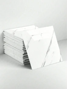 12PCS Peel And Stick Vinyl Floor Tiles Waterproof Easy Removable PVC Flooring White Marble Pattern Self Adhesive Floor Stickers For Bathroom Kitchen Bedroom Living Room Decor Wallpaper Home Improvement - multicolor - View 6
