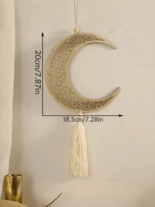 1/2Pcs Ramadan Eid Mubarak Wooden Lantern Pendant, Moon Star Hollowed Hanging Decor, Muslim Islamic Home Table Centerpiece For Eid Al-Fitr Al-Adha - one size fits all - View 4