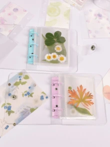 Bộ 1 cuốn sổ tay mini Macaron, sổ nhật ký cầm tay, 80 tờ giấy rời. - Nhiều màu - Xem 12