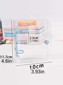Bộ 1 cuốn sổ tay mini Macaron, sổ nhật ký cầm tay, 80 tờ giấy rời. - Nhiều màu - Xem 6