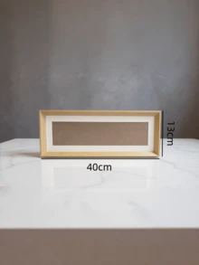 1 khung ảnh gỗ hình chữ nhật đơn giản, sáng tạo, có thể để bàn, dùng để viết thư pháp và vẽ tranh, với các câu trích dẫn, phong cách retro. - Nhiều màu - Xem 8