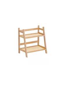 1 Estantería de almacenamiento de escritorio para la cocina, estantería para especias, estantería de almacenamiento de escritorio de doble capa, adecuada para oficina, cocina, organización de tazas, Navidad, invierno, cocina - Multicolor - Ver 10