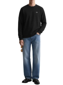 EA7 Men's Sweatshirts Black - 黑色 - 查看 3