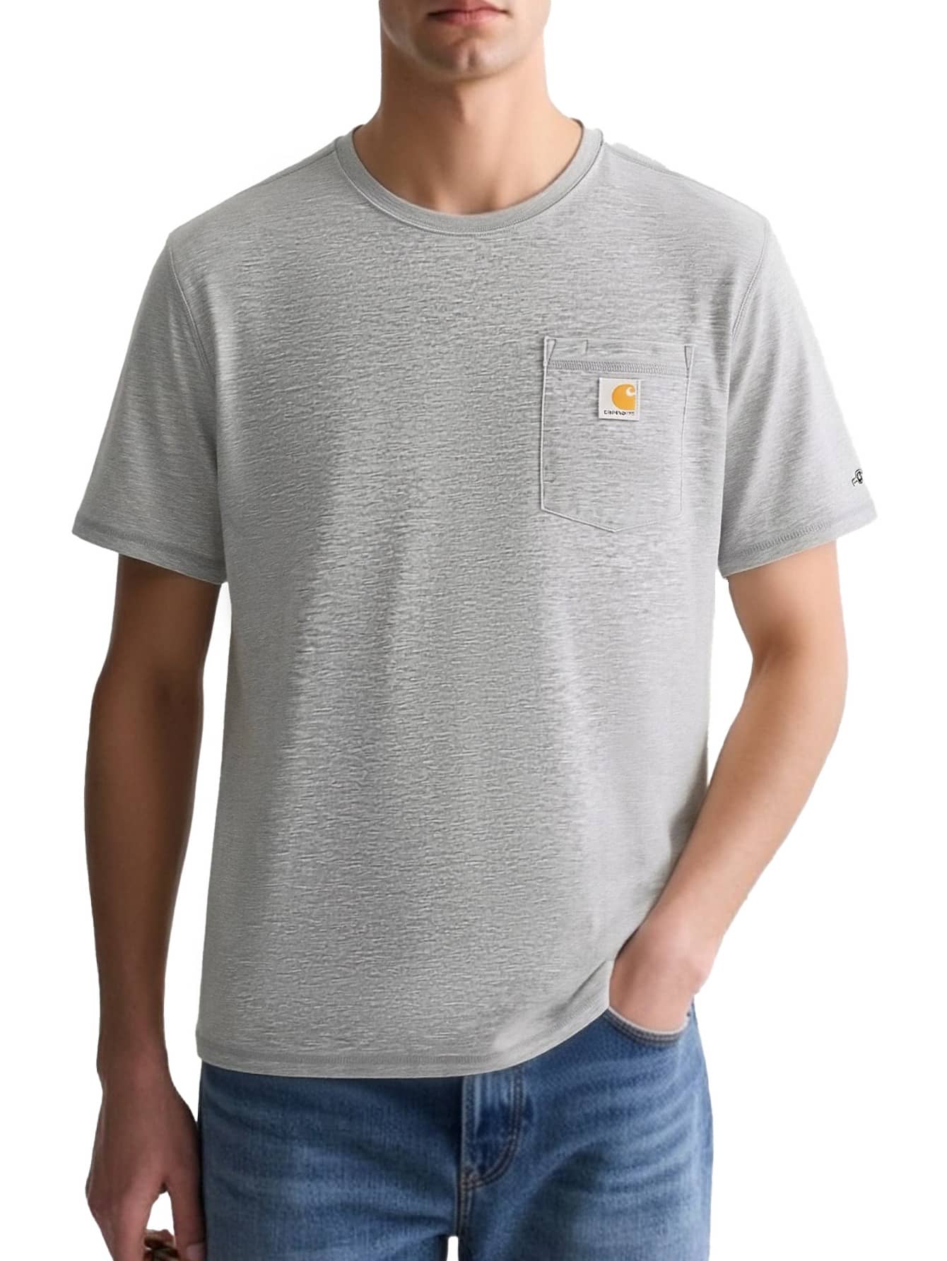 Carhartt قميص رجالي رمادي من فورس بوكيت - رمادي - مشاهدة 1