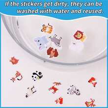 Sách sticker tái sử dụng, sticker dạng thạch có thể giặt, lý tưởng cho sinh nhật, tiệc tại nhà, hoạt động nhóm, lớp học nghệ thuật. - Animals - Xem 5