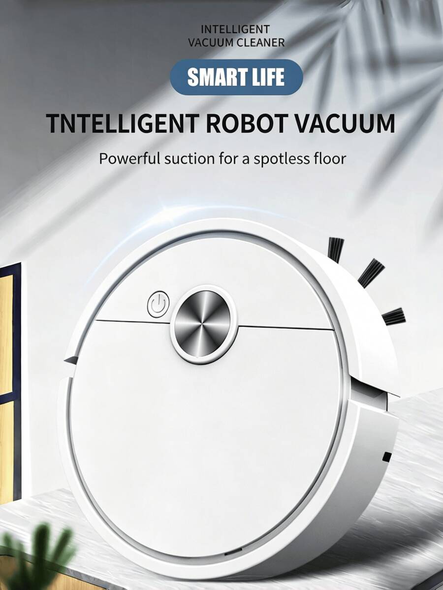 Smart Robot Vacuum Cleaner And Mop 2 In 1 Battery Powered 4000Pa Strong Suction Auto Cleaning Scheduling For Hardwood Floor Tile Pet Hair Home Cleaning Appliances Gadgets - Multicolor - View 1