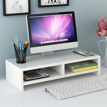 1 pieza Soporte elevador para monitor; Elevador de monitor de computadora de escritorio, Soporte elevado para pantalla, Estante organizador de escritorio de oficina para laptop, Adecuado para escritorio de oficina - Multicolor - Ver 6
