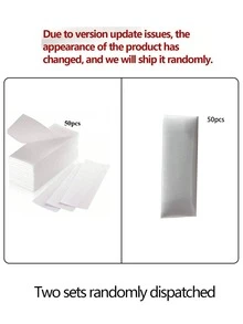50pcs/100pcs White Non-Woven Fabric Depilatory Paper, Disposable Quick Hair Removal Wax Paper, Skin Care Fast Peeling Wax Removal Strips - White - View 8