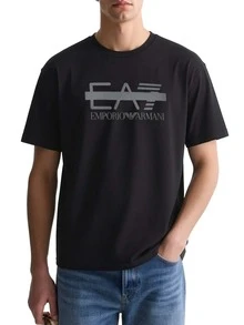EA7 Men's T-Shirt Black - Black - View 1