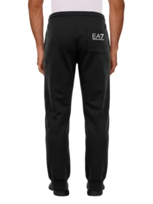 EA7 Pantaloni Men's Joggers Black - Black and White - View 2