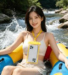 1 buah Casing Ponsel Portabel Universal Bercahaya dan Tahan Air dengan Tali Bahu - Kompatibel dengan Layar Sentuh untuk Semua Smartphone, Cocok untuk Berenang dan Menyelam, Olahraga Air dan Perjalanan - Hadiah Sempurna untuk Petualang, Perlengkapan Pantai, Aksesori Pantai, Pelampung Kolam Renang - MultiWarna - View 6