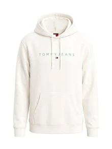 Men's Hoodie White - Ancient White / Bahama Green - View 4