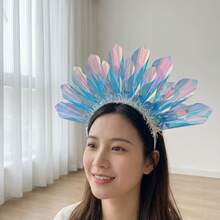 1PC LED Glowing Headband Decor Light - Luminous Holiday Headpiece Gift, Birthday Decor, Wedding Decor Party Flashing Crown Atmosphere Light, Suitable For Nightclub, Cosplay, Music Festival, Headband Light, New Year, Party, Bar, Birthday And Wedding Neon Headband Atmosphere Light - Luminous headband light - View 10