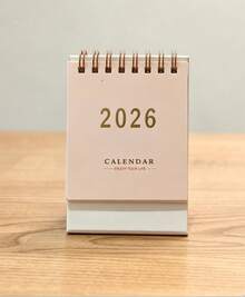 This 2026 Desktop Calendar Is A Simple And High-End Student Planner, Office Memo Calendar, And Also A Christmas Countdown Calendar. It Includes Month Tags, Daily Layouts, And Inspirational Quotes. The One-Way Page Flipping Design Makes It Suitable For Homes, Offices, And Various Office Environments. - Multicolor - View 7