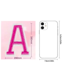 10/26pcs Small English Alphabet & Number Embroidered Patches, 1.5 Inch/3.8cm Size, Sew On/Iron On Decorations For Apparel, Jackets, Hats, Books, Bags - DIY Embroidery Patch Accessories36333 - multicolor - View 3