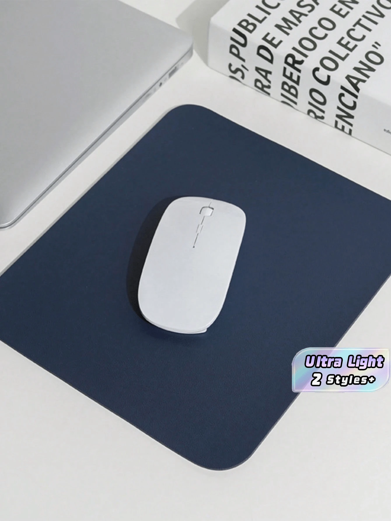 1/2 Tấm lót chuột PU 18cm*20cm, chống thấm nước và chống trầy xước, thích hợp cho máy tính PC, laptop, máy tính để bàn, văn phòng, học tập và chơi game, màu xanh dương - Phiên bản dày hơn được nâng cấp, thích hợp cho mùa tựu trường. - Màu xanh hải quân - Xem 1