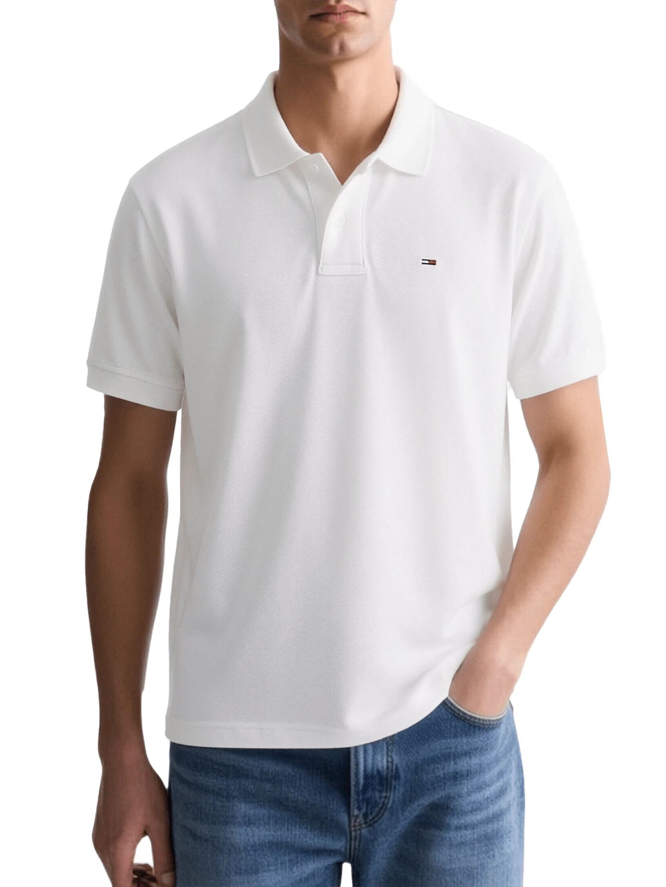 Men's Polo Shirts White - Ecru - View 1