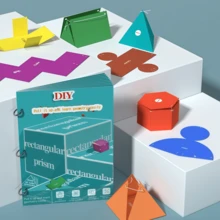 MINKOJA MINKOJA 3D Geometric Folding Model Kit – Math Manipulative For Learning Geometric Shapes – Pull-Apart & Expandable 3D Geometry Models – Hands-On Exploration Of The Mysteries Of Solid Geometry – Interactive Learning Tool – Student DIY Math Craft Kit – Math Visualization Teaching Aid – STEM Education For Home And School – Essential Math Manipulative For Students – Top Choice For Educational Institutions – Ideal Birthday Gift For Boys And Girls - Multicolor - View 4