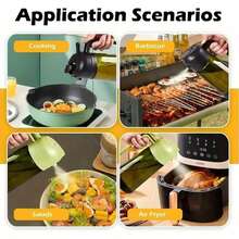 1PC/2pcs Kitchen Olive Oil Bottle, 2-In-1 Glass Oil Bottle & Cooking Sprayer, Suitable For Cooking, Air Fryer, Outdoor Grilling, Compatible With Air Fryer, Auto-Flip Cap, 16oz Olive Green (Light-Blocking), With Label Sticker - multicolor - View 11
