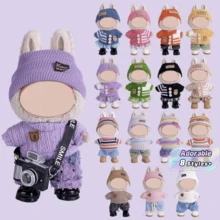 1PC Cute Fashion Daily Wear Outfit Set With Shoes Accessories For Mini Art Designer Doll Dress Up Gift – Soft Fabric Casual Clothes, Easy To Wear & Take Off, Perfect Replacement Costume For Small Collectible Figurines, Ideal Birthday Holiday Present & Room Display Decoration For Decorations Lovers - multicolor - View 1