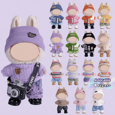 1PC Cute Fashion Daily Wear Outfit Set With Shoes Accessories For Mini Art Designer Doll Dress Up Gift – Soft Fabric Casual Clothes, Easy To Wear & Take Off, Perfect Replacement Costume For Small Collectible Figurines, Ideal Birthday Holiday Present & Room Display Decoration For Decorations Lovers