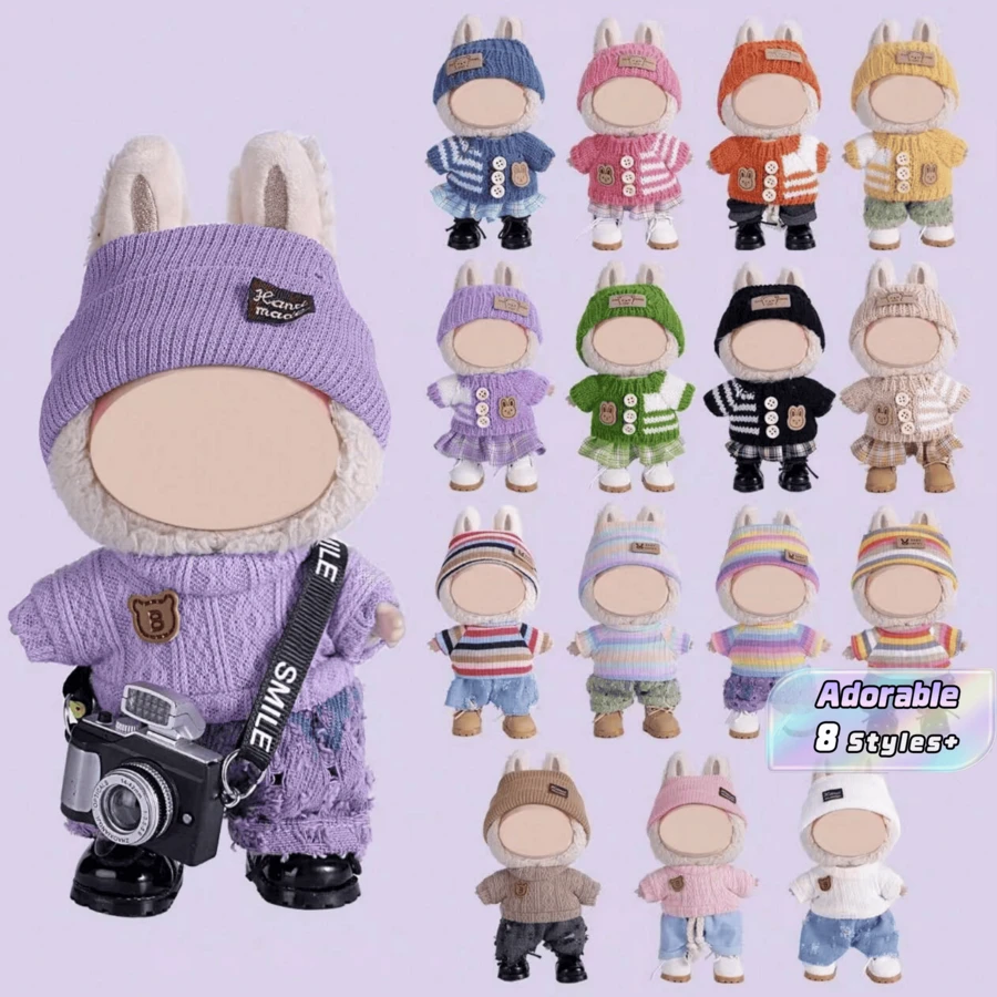 1PC Cute Fashion Daily Wear Outfit Set With Shoes Accessories For Mini Art Designer Doll Dress Up Gift – Soft Fabric Casual Clothes, Easy To Wear & Take Off, Perfect Replacement Costume For Small Collectible Figurines, Ideal Birthday Holiday Present & Room Display Decoration For Decorations Lovers - multicolor - View 1