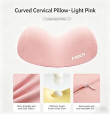 1pc Neck Support Pillow, Memory Foam Pillow For Sleeping, Cervical Spine Protection Pillow For Men And Women, Traction Pillow For Back And Neck - multicolor - View 15