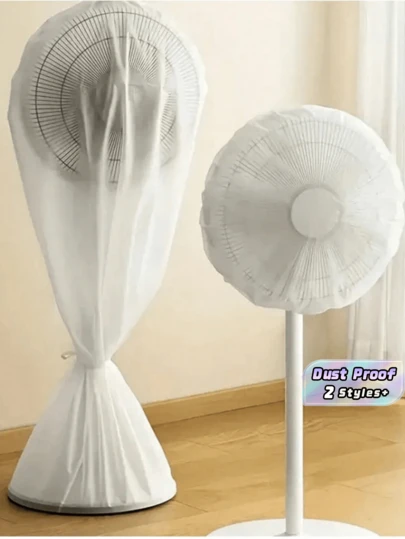 SHEIN 1Pc Electric Fan Dust Cover, Anti-Pinch Flashlight Fan Protective Cover Mesh Cover Dust Cover, Home Appliance Dust Cover Storage Bag, Suitable For School, Office, Home, Travel, Dormitory, Autumn And Winter Storage Home Storage Autumn And Winter Decoration,School Stuff. Decorations.