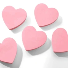 100pcs Heart-Shaped Stickers For A Convenient Self-Adhesive Notepad, Notebook, Planner, And Office/Study Stationery Accessory – A Must-Have For Back-To-School Season. - Pink - View 6