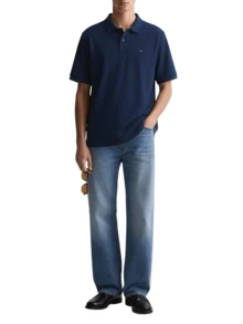 Men's Polo Shirts Navy Blue - Dark Night Navy - View 3