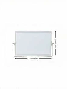 MINKOJA MINKOJA 1 bảng trắng để bàn khung hợp kim nhôm ngẫu nhiên, bảng trắng từ tính gấp gọn hai mặt, đồ dùng văn phòng phẩm cho năm học mới - Màu trắng - Xem 2