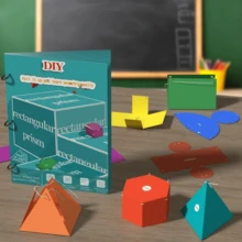 MINKOJA MINKOJA 3D Geometric Folding Model Kit – Math Manipulative For Learning Geometric Shapes – Pull-Apart & Expandable 3D Geometry Models – Hands-On Exploration Of The Mysteries Of Solid Geometry – Interactive Learning Tool – Student DIY Math Craft Kit – Math Visualization Teaching Aid – STEM Education For Home And School – Essential Math Manipulative For Students – Top Choice For Educational Institutions – Ideal Birthday Gift For Boys And Girls - Multicolor - View 3