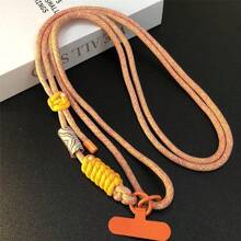 1 Stück Chrysanthemen-Blumen Anhänger Handyband, verstellbarer geflochtener langer Umhängeriemen für Outdoor-Sport, unisex, mit Clip - Verschiedenfarbig - Übersicht 5