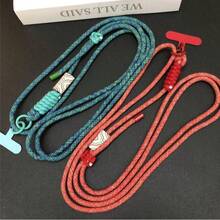 1 Stück Chrysanthemen-Blumen Anhänger Handyband, verstellbarer geflochtener langer Umhängeriemen für Outdoor-Sport, unisex, mit Clip - Verschiedenfarbig - Übersicht 7