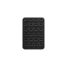 24-Pack Square Silicone Suction Cups For Phone Case Back Cover - Secure Grip Holder With Strong Adhesive Mount - Clear - View 12