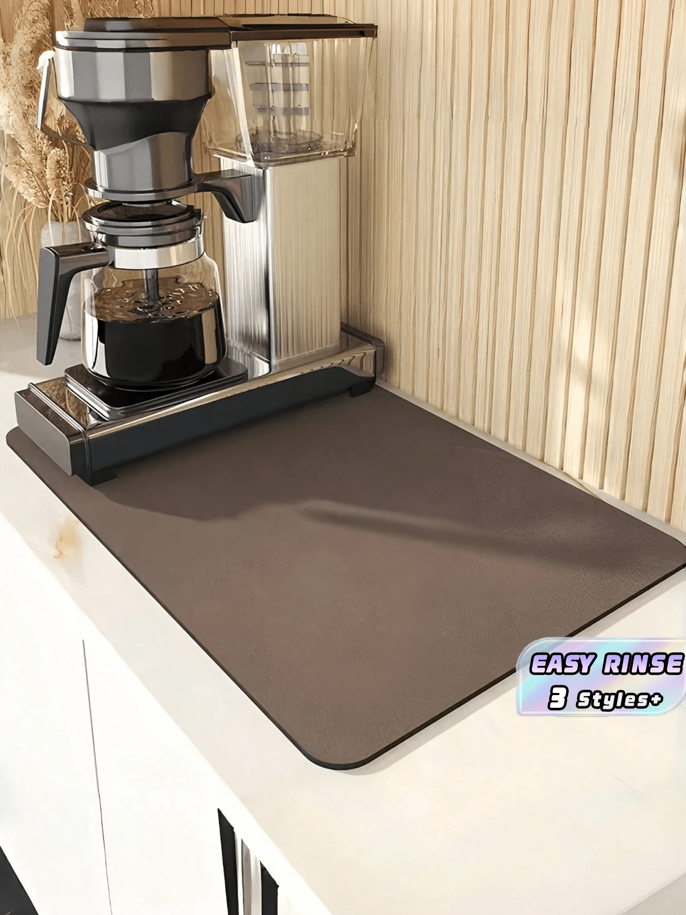 1PC Super Absorbent Heat Resistant Non Slip Rubber Backing Stain Resistant Kitchen Dish Drying Mat Countertop Drainer Mat For Home And Restaurant Use Kitchen Items Kitchen Accessories Kitchen Tools - one size fits all - View 1