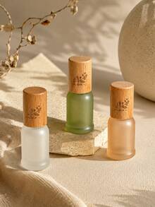 Madebyblanc 1/3 Reusable Perfume Essential Oil Bottle, Portable Travel Perfume Bottle, Morandi Split Bottle, Suitable For DIY Perfume And Aromatherapy, Holiday Birthday Gift (The Lid Is Made Of Wood, The Actual Lines And Colors Are Slightly Different) - Multicolor - View 9