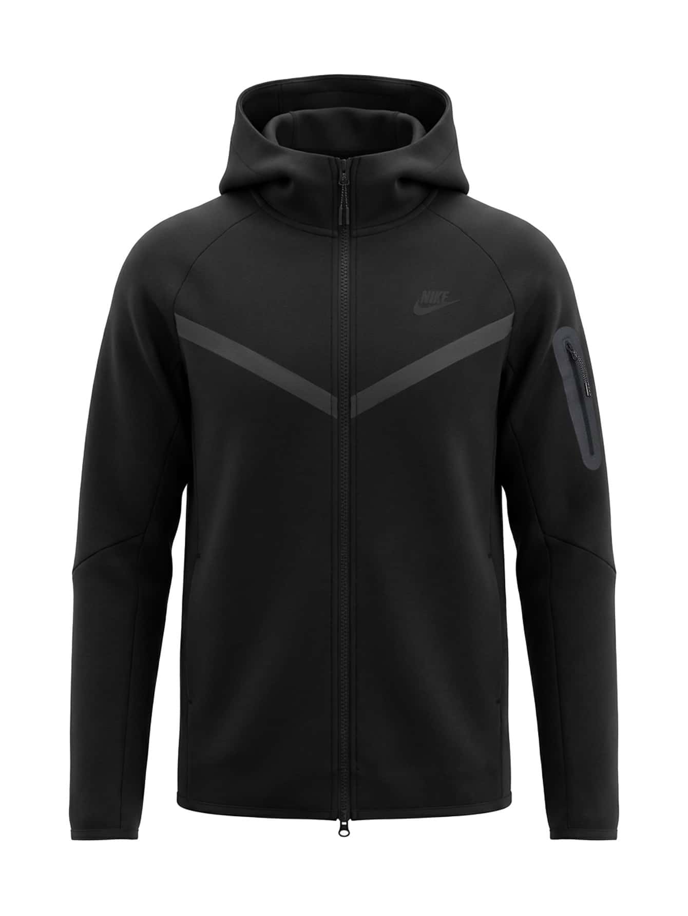 Nike Tech Men's Full Zip Hoodie Black - Black - View 1