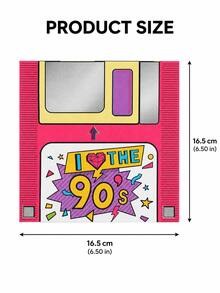 Joivida 2 Sets 90er Jahre Retro bedruckte Party Servietten, 20 Stücke/Set Einweg Soft Holzzellstoff Cocktail Servietten, bunte nostalgische "Ich liebe die 90er" Muster quadratische Papierservietten, saugfähig & strapazierfähig für Dining, Restaurants, Geburtstage, Junggesellinnenabschiede & thematische Partys, Veranstaltungen & täglichen Gebrauch - Mehrfarbig - Übersicht 5