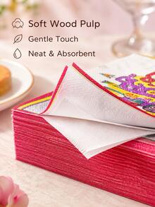 Joivida 2 Sets 90er Jahre Retro bedruckte Party Servietten, 20 Stücke/Set Einweg Soft Holzzellstoff Cocktail Servietten, bunte nostalgische "Ich liebe die 90er" Muster quadratische Papierservietten, saugfähig & strapazierfähig für Dining, Restaurants, Geburtstage, Junggesellinnenabschiede & thematische Partys, Veranstaltungen & täglichen Gebrauch - Mehrfarbig - Übersicht 8