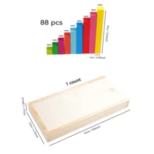 MINKOJA Montessori Wooden Counting Sticks Set With Storage Box, 9 Colors Math Manipulatives, STEM Early Learning Toy For Addition Subtraction & Number Recognition, Ideal Kids Educational Gift - Multicolor - View 10