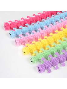 MINKOJA Caterpillar-Shaped Stress-Relieving Noodle Rope Pull-Up Toy, Stress-Relieving Pull Rope, Stress-Relief Toy, Venting Noodle Pull-Up Toy - Multicolor - View 4