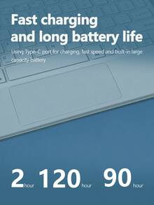 Teckwe Wireless Keyboard, Rechargeable, Touchpad, MiniKeyboard With Touch, Compatible With IPadTablets150mAh - View 6