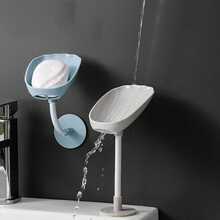3Pcs Multi-Color Wall Mount Soap Dish Set, Plastic Shell Shaped Soap Holder, Draining Soap Tray, Bathroom Soap Storage Rack, Bathroom Accessories, Bathroom Storage & Organization, No Drilling Required, Suitable For Kitchen Sink Bathroom Accessories Bathroom Tools - multicolor - View 6