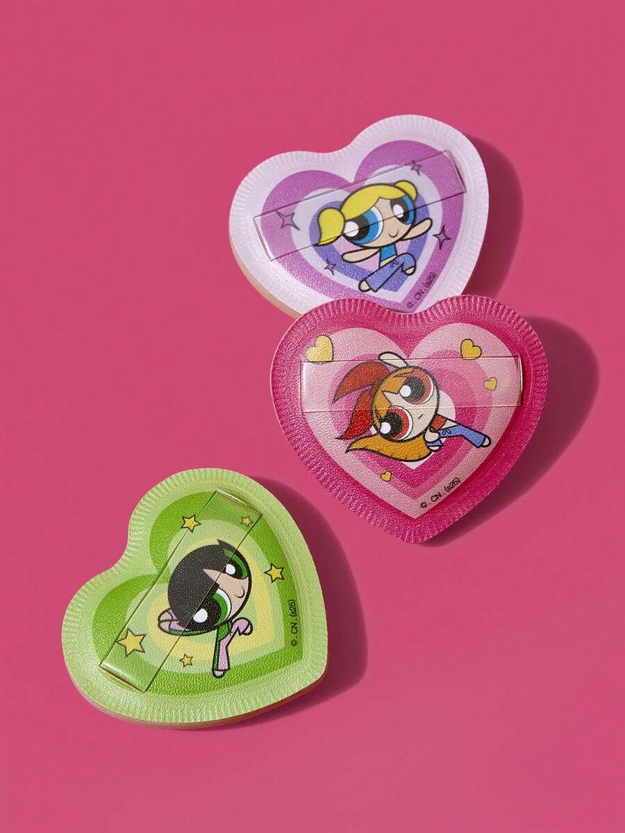FanGlow THE POWERPUFF GIRLS X SHEIN 多巴胺飞天小女警棉花糖粉扑 - 超柔软易晕染粉底液，干湿两用，专业化妆师级别，吸水性极低 - 彩色 - 查看 1