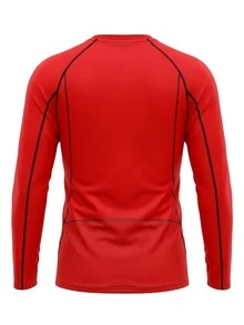 Asics Men's Long Sleeve Shirt Red - Red - View 2