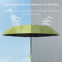 Automatic UV-Protective Umbrella With Storage Bag, 24 Ribs For Wind And Rain Protection, Fiberglass Frame, Rubber Handle - Suitable For All Weather Conditions, Easy To Open And Close, Available In Sophisticated, Business, And Minimalist Styles, - Multicolor - View 8