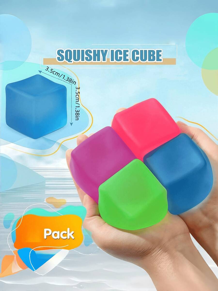 1Pc /2pcs /6pcs Sensory Fidget Toy Set Squishy Stress - Multicolor - View 1