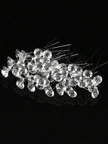 200Pcs Rhinestone Flower Stamens, Decoration For Weddings, Flowers For Valentine's Day, Suitable For Valentine's Day, Mother's Day, Graduation Season, Back To School Season, Birthday Parties And Other Flower Decorations - shiny - View 4